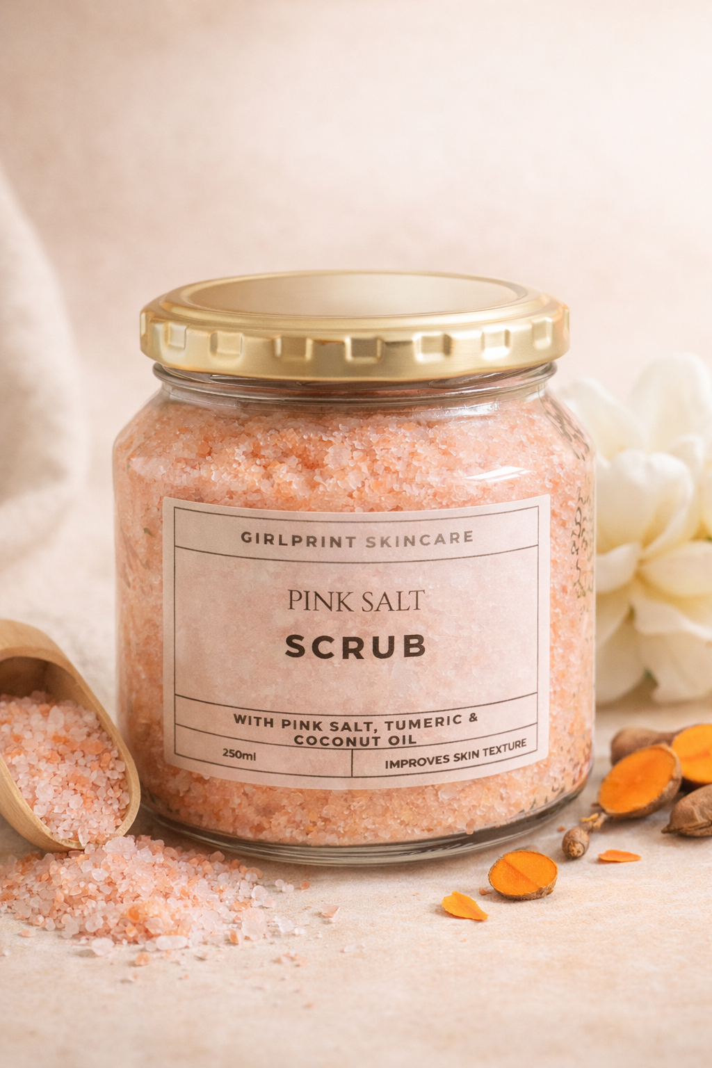Pink Himalayan Salt Scrub ( fragrance free )