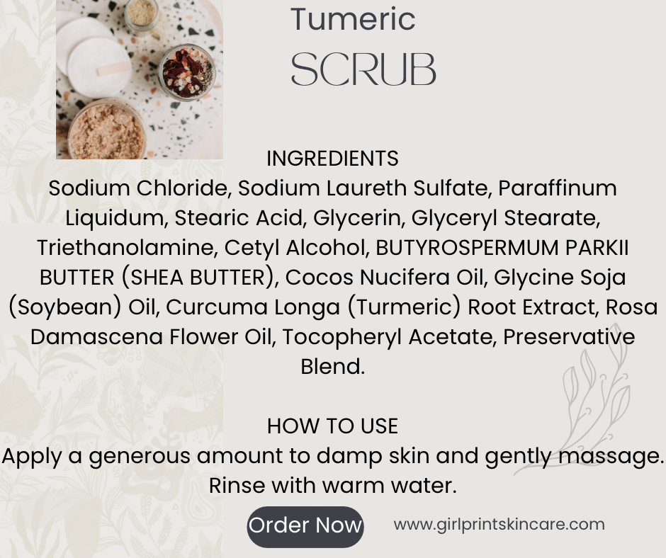 Tumeric Face & Body Scrub ( fragrance free )